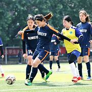 包含高水平女足球员在赛场上展现实力的词条