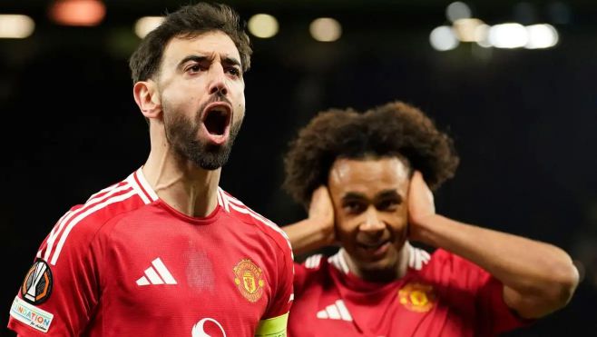 曼联中场布鲁诺打入制胜球，领球队赢得比赛